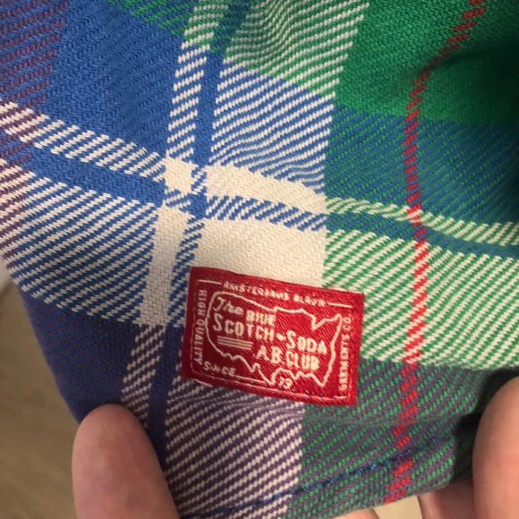 Scotch & soda mens plaid shirt size large - Picture 4 of 7
